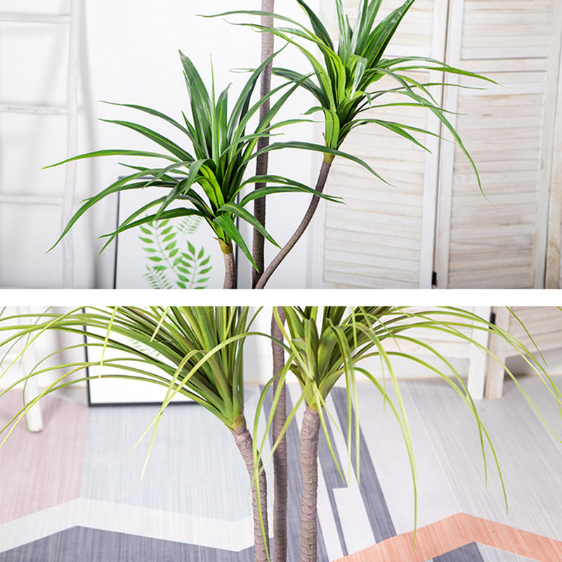 180Cm Artificial Brazilian Iron Tree 3 Heads Green PU PE Potted Indoor