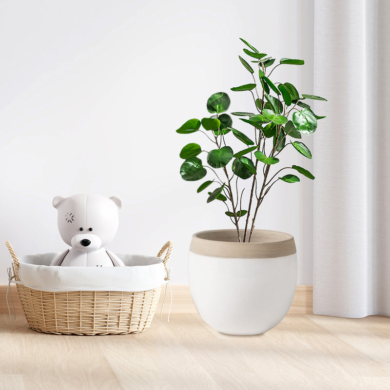 4X 95cm Potted Artificial Polyscias Plant Pe Realistic Green Indoor Tree