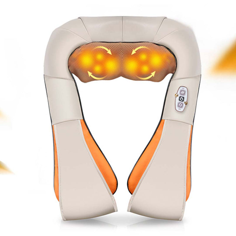 2X Electric Shiatsu Neck Shoulder Body Massager With Infrared Heat Car Charger