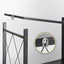 2X 5 Tier Carbon Steel Foldable Kitchen Cart Shelves Black Portable Organizer