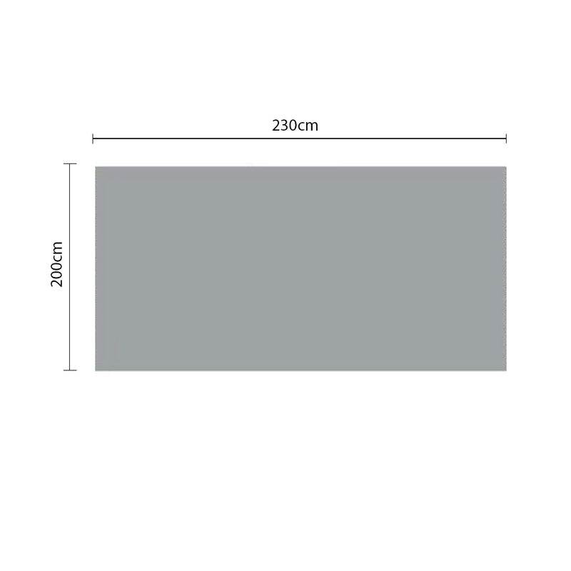 2X Throw Blanket Faux Fur Polyester 200x230cm Grey Plush Cozy