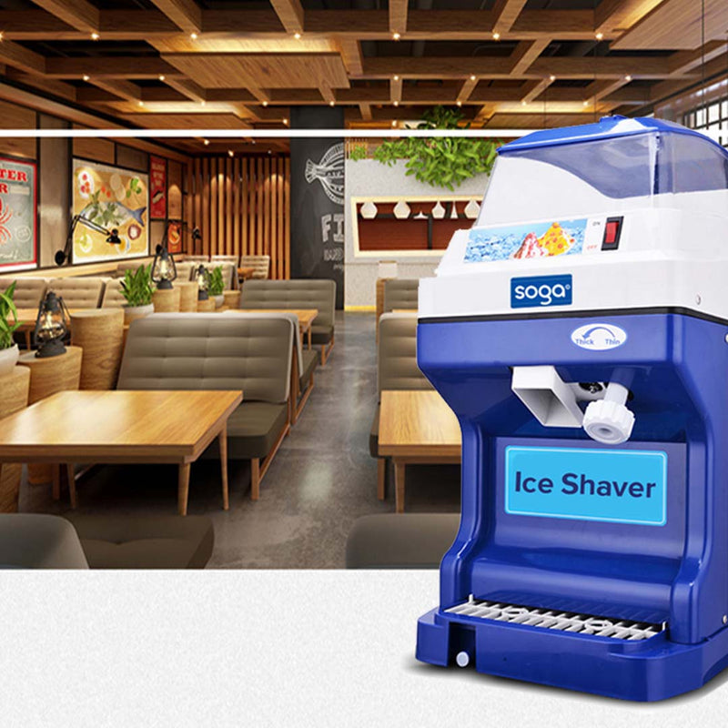 2X Commercial Ice Shaver Stainless Steel 300W 180Kg Hr 80Pc Hopper