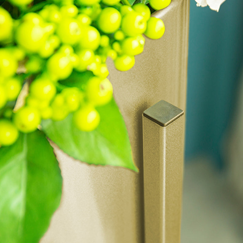 Metal Plant Stand Gold 30CM With 20cm Enamel Pot Corner Slim Indoor