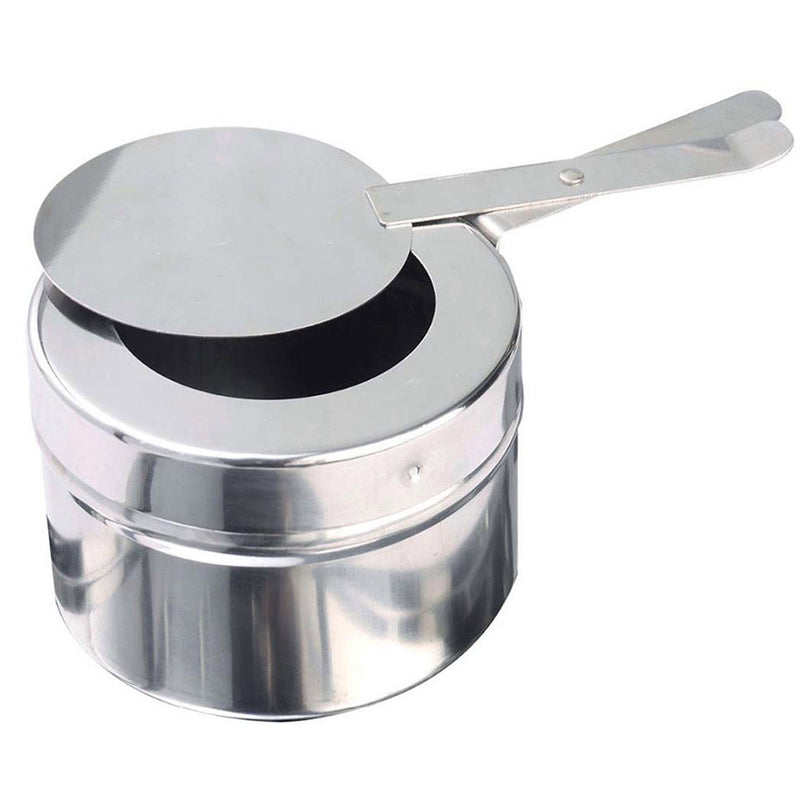 9L Rectangular Stainless Steel Chafer With Roll Top Glass Lid Buffet Warmer