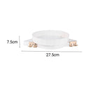 White Wall-Mounted Rotating Bathroom Shelf Plastic 360 Degree Corner Organizer