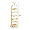 6 Tier Gold Metal Shoe Organizer Space Saving Footwear Storage Rack