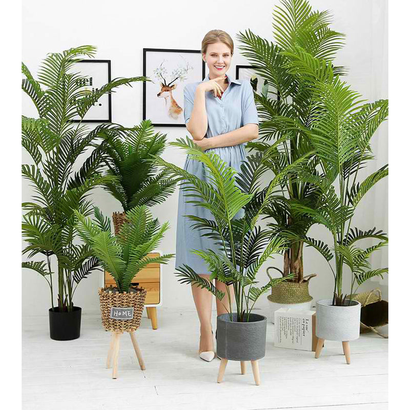 2X 145cm Green Artificial Sunflower Tree Indoor Outdoor Fake Plant Decor