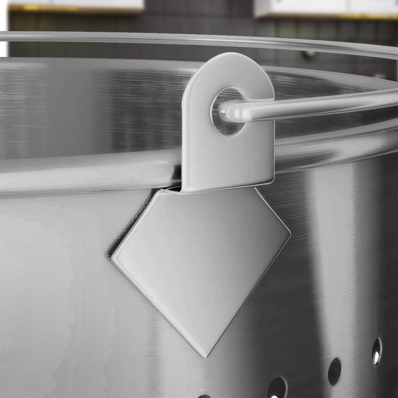 130L Stainless Steel Stockpot With 98L Pasta Insert Heavy Duty For Cooking