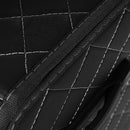 2X Leather Car Boot Organizer Collapsible Foldable Storage Box With Lock Black