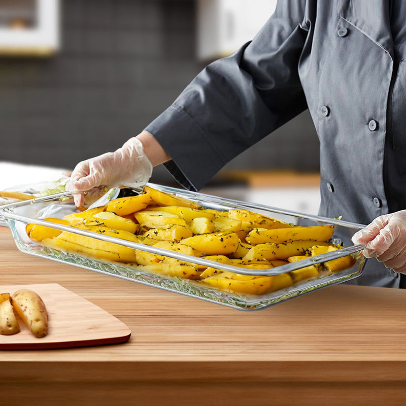 100mm 1/1 Gastronorm Pan Polycarbonate Clear 53x32.5cm Bundle of 6
