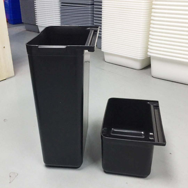 Large Pvc Waste Bin 330mm X 230mm X 560mm Food Cart Storage 1X