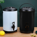 12L Stainless Steel Beverage Dispenser Insulated Hot Cold Drink Container Black