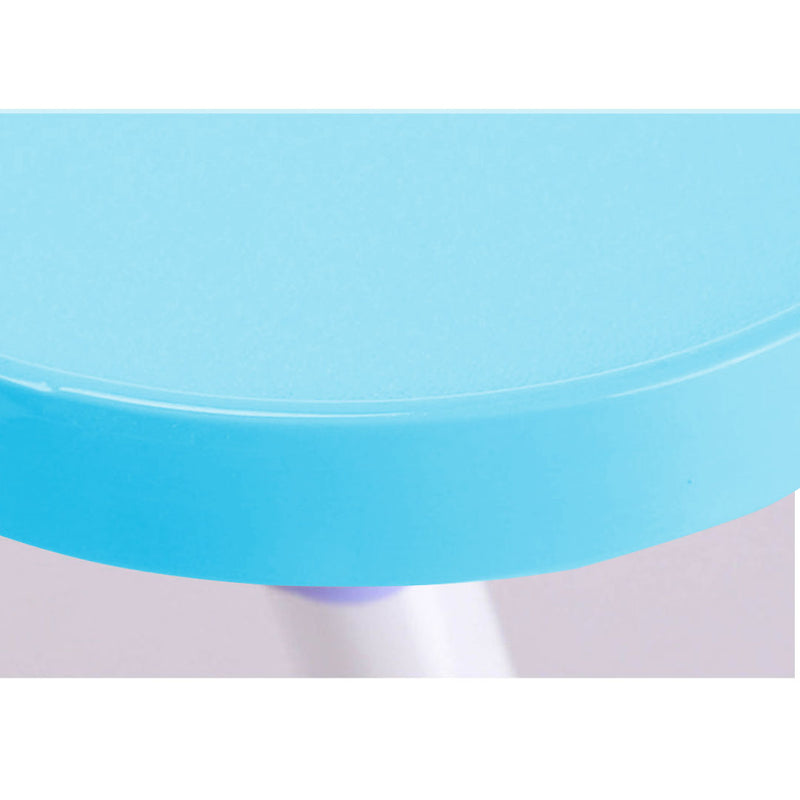 2X Foldable Bed Table Mdf Top Aluminum Frame 60x40x28cm Blue Notebook Slot