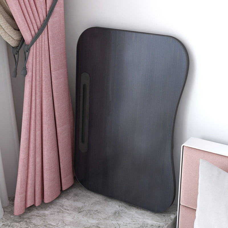 2X Black Foldable Portable Bed Table Mdf And Aluminum Frame 60x40x28cm Card Slot