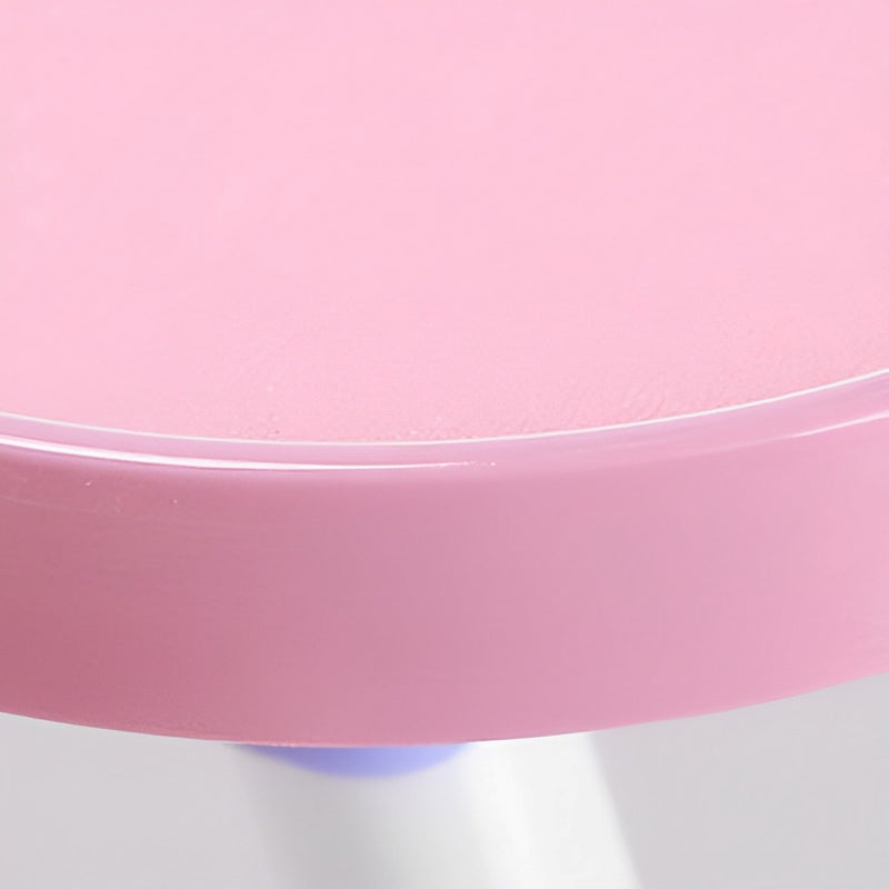 2X Pink Portable Adjustable Bed Table MDF Folding Desk with Cup Holder