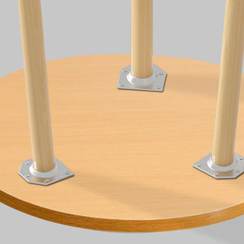 2X 60x60cm Walnut Small Side Coffee Table Wood Legs Modern Nordic