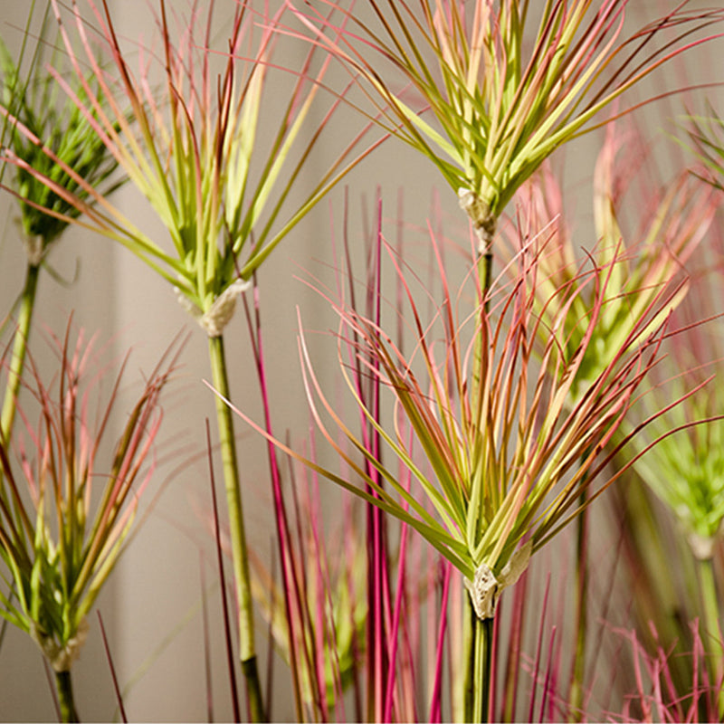 Artificial Papyrus Plant 120cm Purple Red Indoor Outdoor Potted Realistic Decor