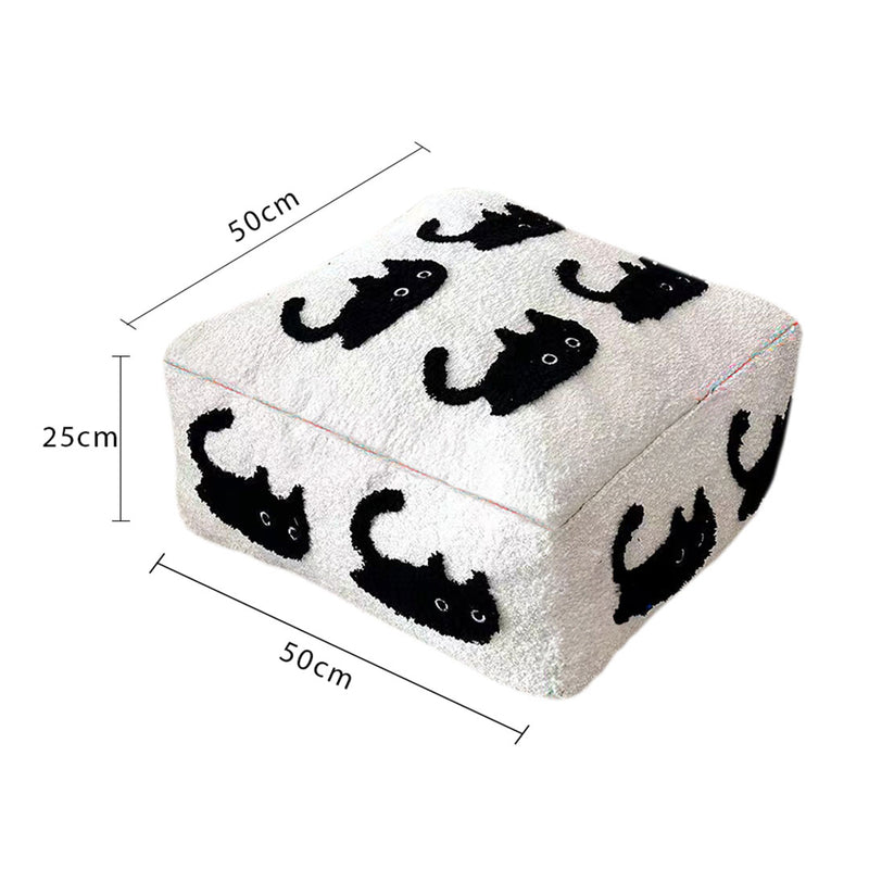 50cm Polyester Fiber Floor Pouf Epp Particle Fill Multicolor