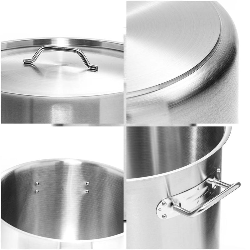 Induction Cooktop 2000W Portable Electric With 17L Stainless Steel Stockpot