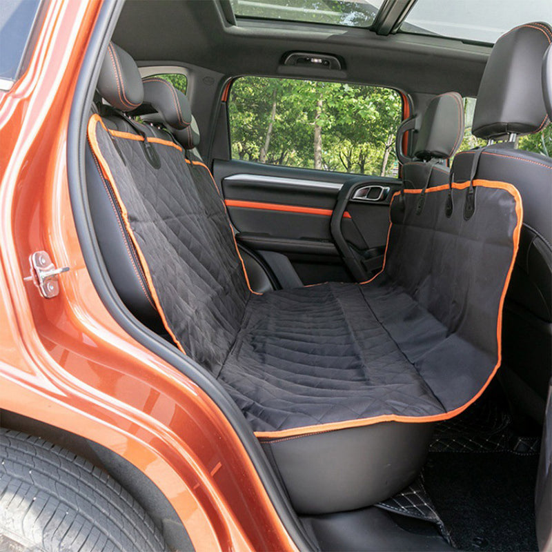 Pet Car Seat Cover 600D Oxford 137x147x35cm Waterproof Padded Nonslip Black