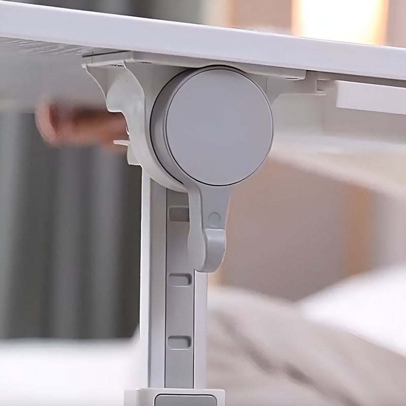 60X40cm Black Portable Foldable Adjustable Laptop Bed Table With Tablet Slot