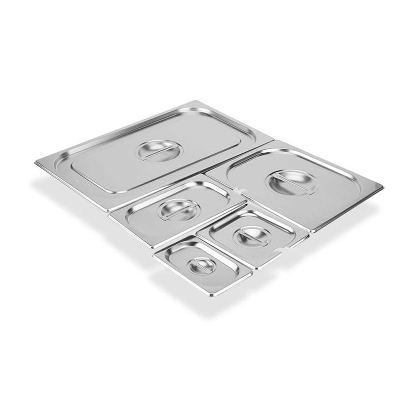 Gastronorm GN 1/2 Size Stainless Steel Lid 265 X 325mm Heavy Duty Centre Handle