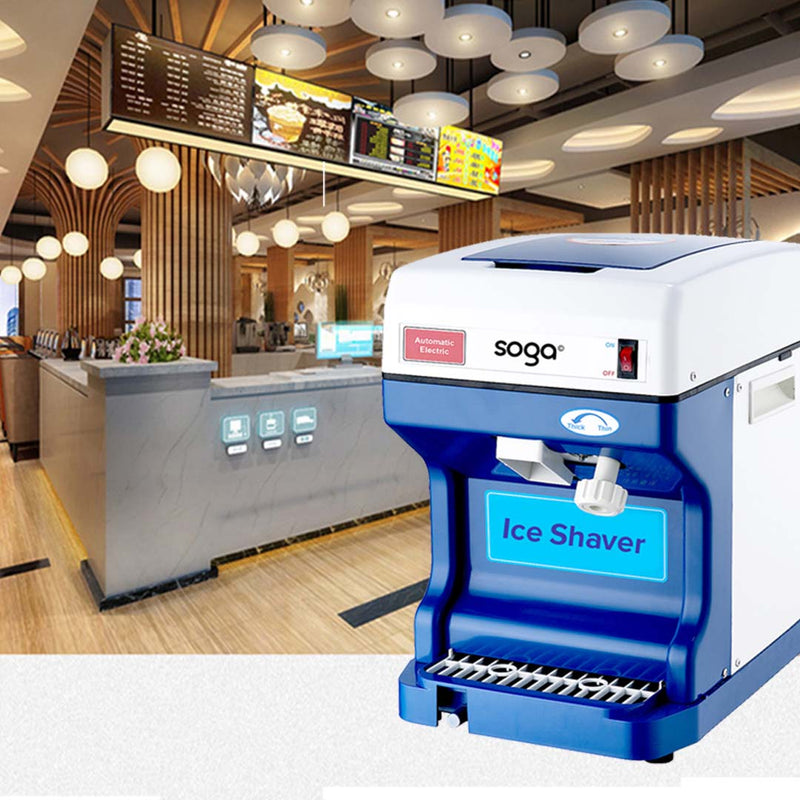 2X Commercial Electric Stainless Steel Ice Shaver 120KG/h 250W 80 Pieces Hopper