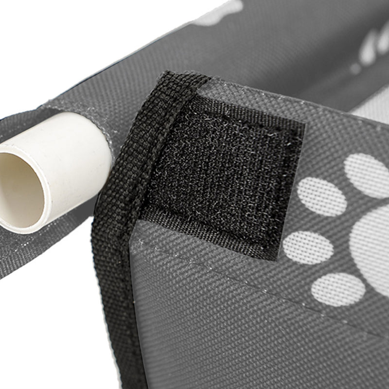 2X Pet Booster Car Seat 40x30x25cm Pvc Mesh Waterproof Grey Safety Tether