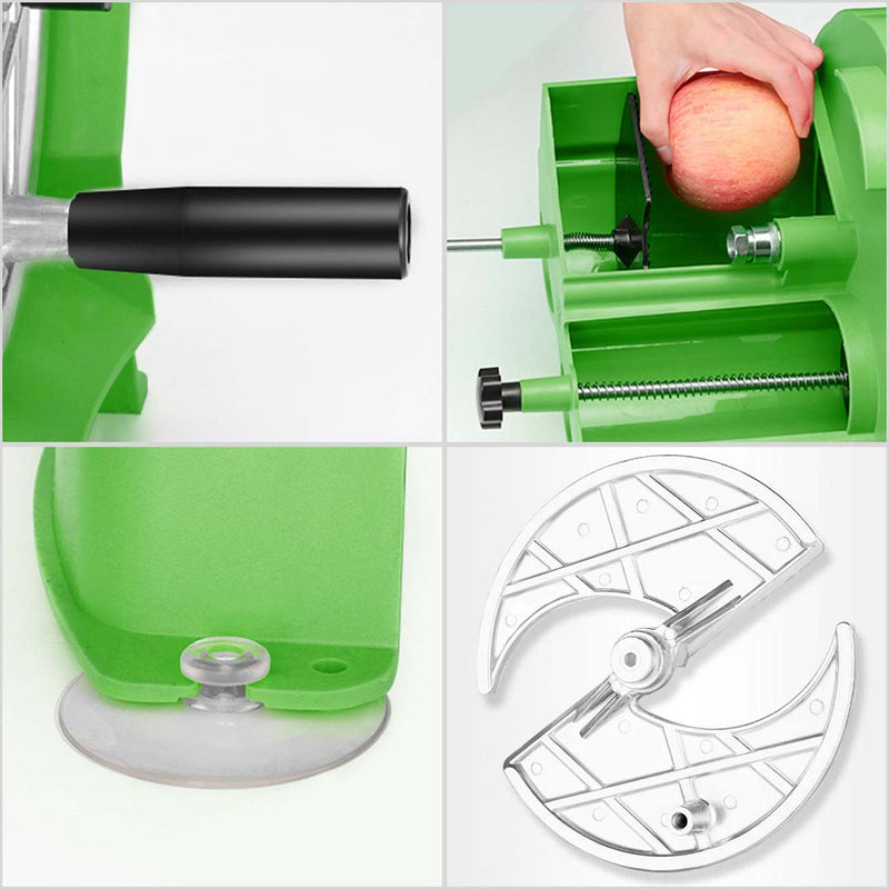 2X Manual Vegetable Fruit Slicer Cutter Adjustable Thickness Green Durable