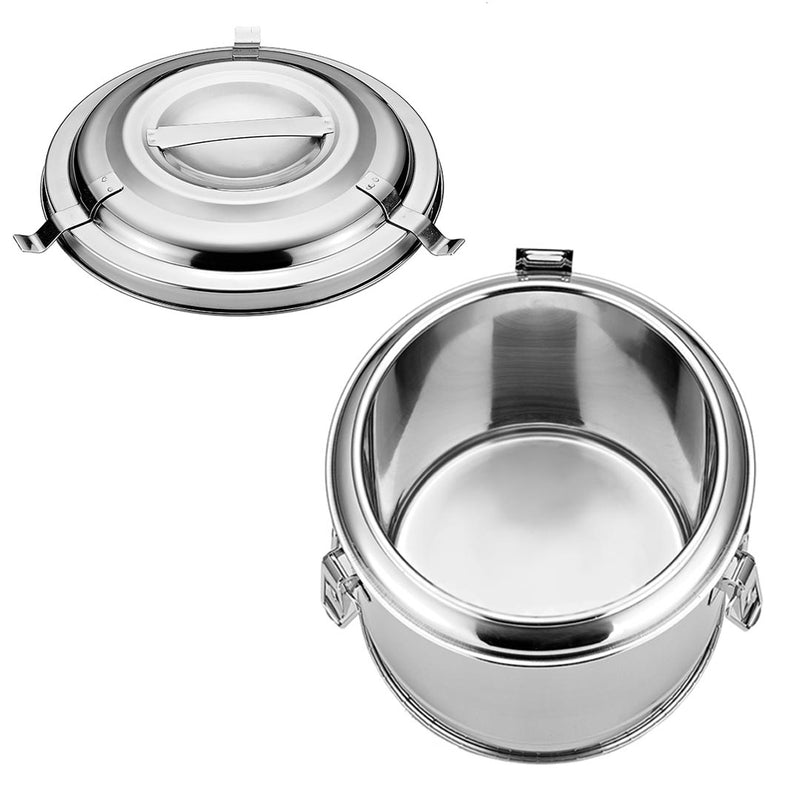 Insulated Stock Pot 18/10 Stainless Steel 12L Double Wall Foam Locking Lid