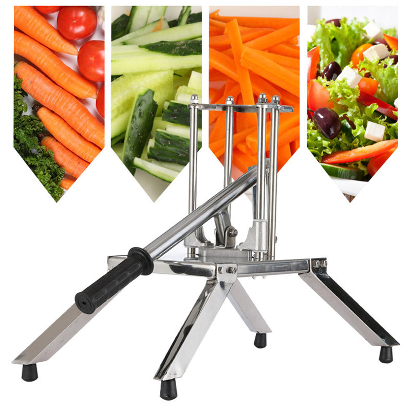 Potato French Fry Vegetable Cutter Stainless Steel 3 Blades Commercial Home Use