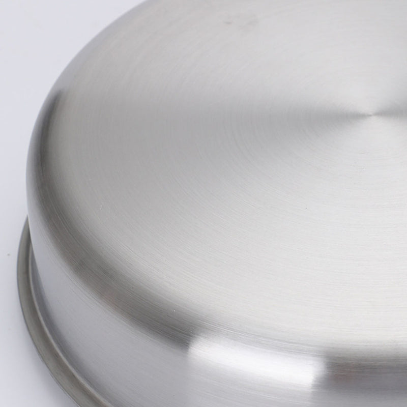 2X 32cm Stainless Steel Saucepan Tri Ply Aluminum Core Helper Handle Glass Lid