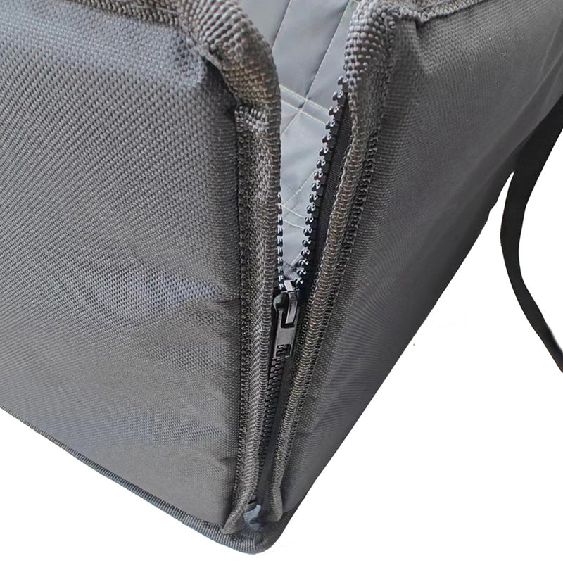 Grey Polyester Car Pet Sitting Bag Portable Breathable Safety Travel Carrier