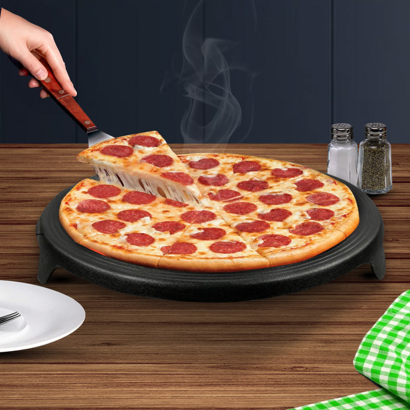 33CM Reversible Cast Iron Crepe Pan Non-Stick Durable Black Pizza Omelet Cookware