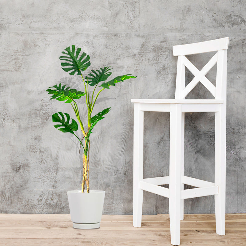 2X 160cm Tropical Monstera Palm Artificial Tree Real Touch UV Protected Green