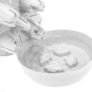 White Plastic Self Watering Plant Pot Indoor Outdoor Garden 19.5cm Set of 2