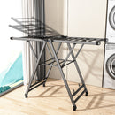 1.4m Portable Aluminum Clothes Drying Rack Foldable Space-Saving Laundry Holder