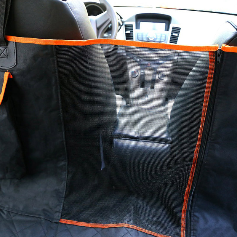 Oxford Cloth Waterproof Dog Car Seat Cover Protector Black Nonslip 135x145cm