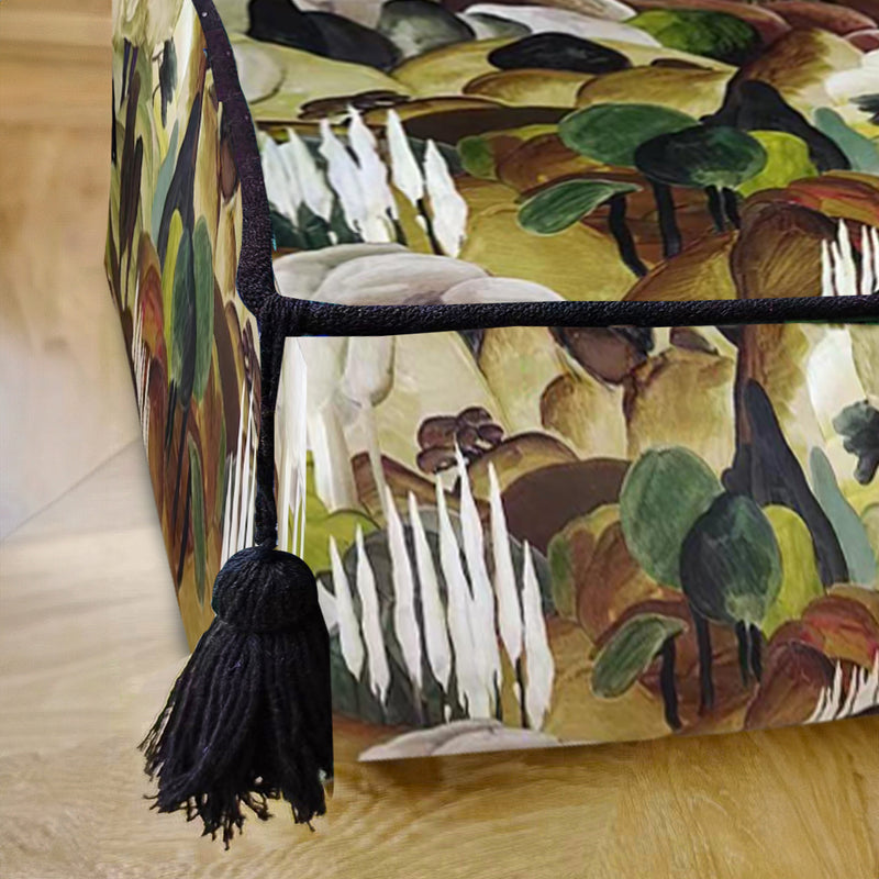 50cm Polyester Fiber Floor Pouf Cushion Epp Particle Insert Multicolor