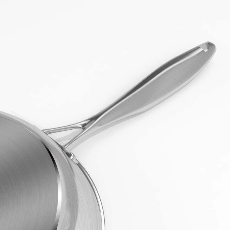 6X Stainless Steel Fry Pans 22cm To 32cm Induction Compatible Riveted Handle