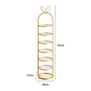 7 Tier Gold Plated Metal Shoe Organizer Space Saving Storage Shelf 27x28x52cm