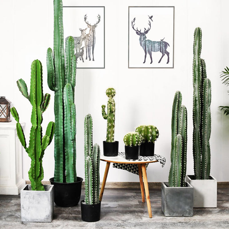 105cm Artificial Cactus Plant Polyurethane Potted Green Realistic 6 Heads