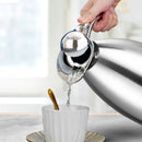 1.5L Silver Thermal Flask Stainless Steel 3-Layer Vacuum Insulated Durable