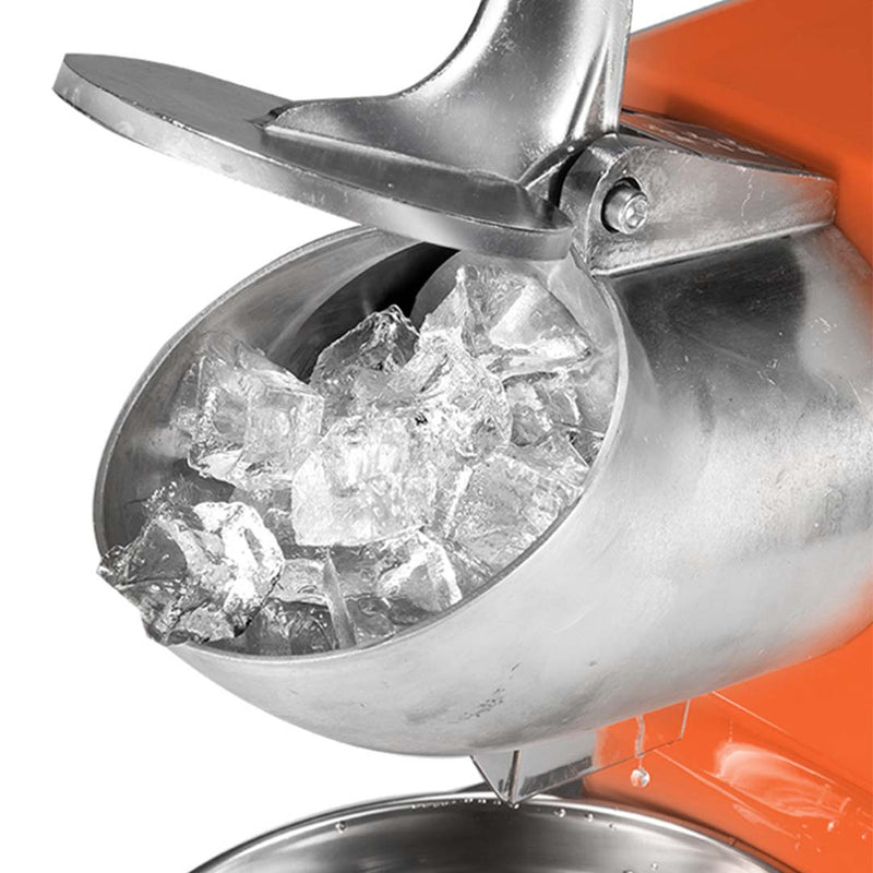 2X Commercial Electric Ice Crusher Stainless Steel 300W 65kg/hr Heavy Duty
