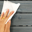 11 pcs Dark Grey Wood Composite Decking Tiles Outdoor Slip Resistant Flooring