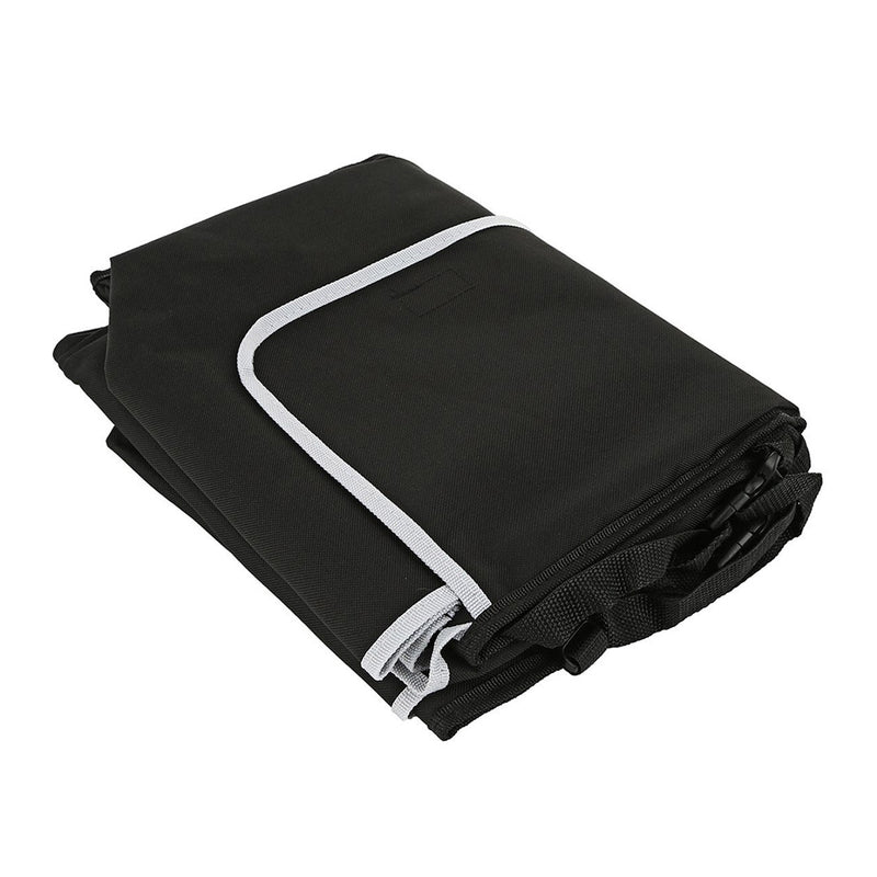 2X Car Trunk Organizer Oxford Cloth 90x25x12cm Foldable Water Resistant Black