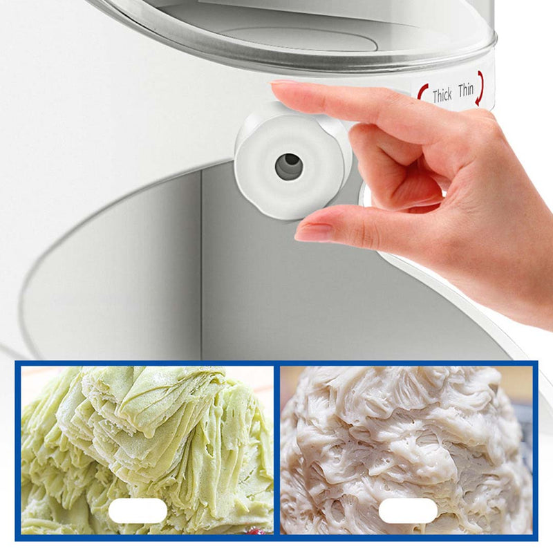 350W Commercial Ice Shaver 90Kgs Per Hour Aluminum Body Stainless Steel Blades