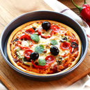 10 Inch Black Steel Non-stick Pizza Tray Baking Plate Crispier Crust