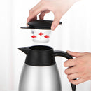 1.5L Silver Stainless Steel Vacuum Thermal Flask Triple Layer Insulated