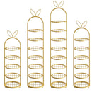 7 Tier Gold Plated Metal Shoe Organizer Space Saving Storage Shelf 27x28x52cm